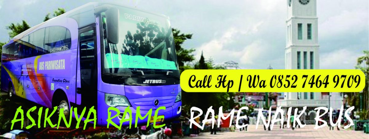 Paling OK!!   Telp/WA 0852 7464 9709   Harga Rental Bus Pariwisata Di Pekanbaru   Merah Sari Wisata